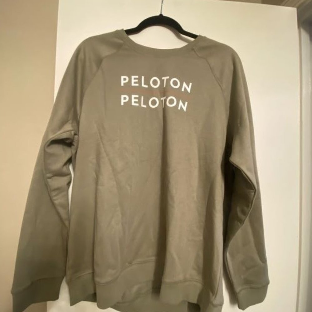 NWT Peloton Green Heritage Crewneck Sweatshirt